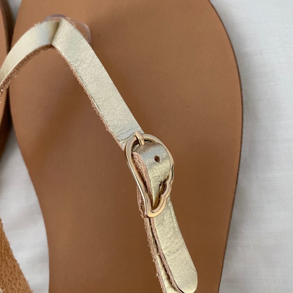 Ancient Greek Sandals leather flip flops sz 39 - Picture 3 of 4